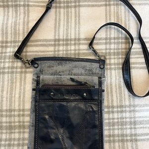 Black and Gray Crossbody Bag